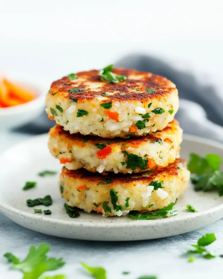 Vegan Potato Cakes with Carrot and Rice