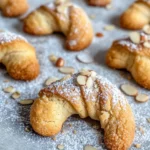 Homemade Almond Crescent Cookies photo