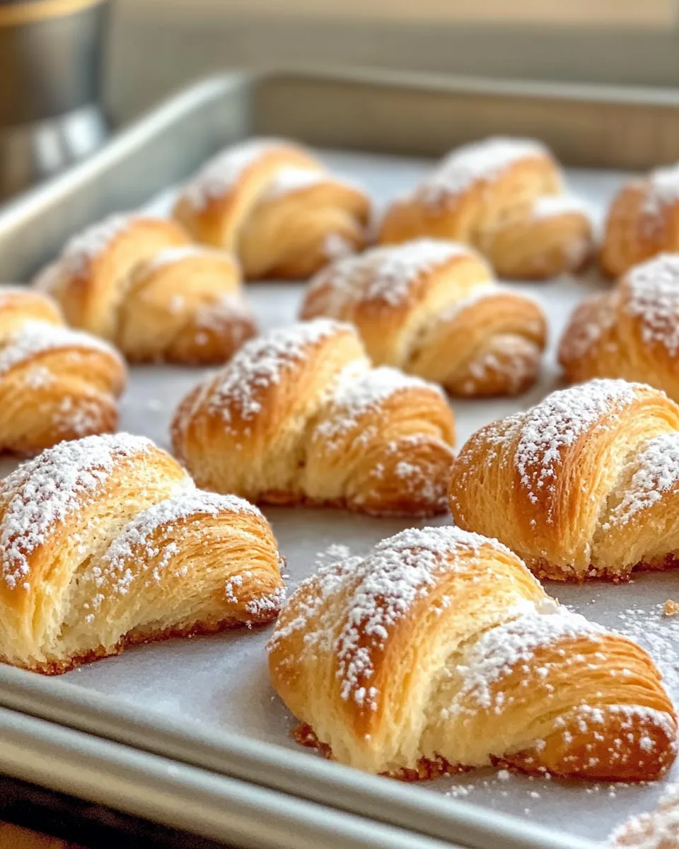 Easy Almond Crescent Cookies recipe photo