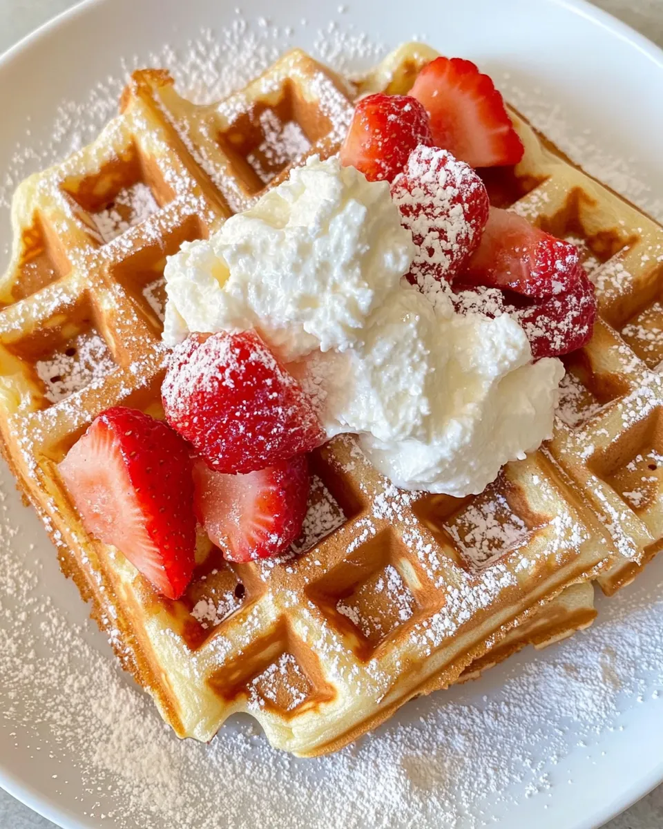 Classic Belgian Waffles plate image