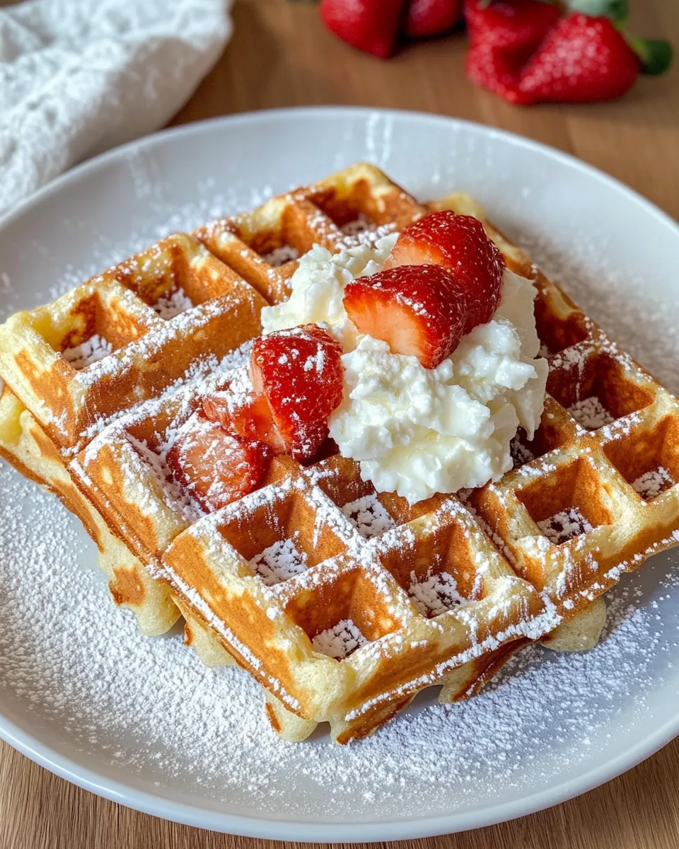 Delicious Belgian Waffles dish photo