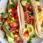 Homemade Breakfast Tacos with Avocado photo