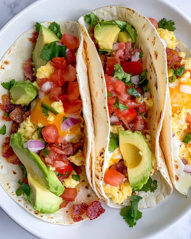 Homemade Breakfast Tacos with Avocado photo