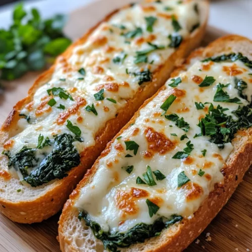 Homemade Cheesy Spinach Bread recipe photo