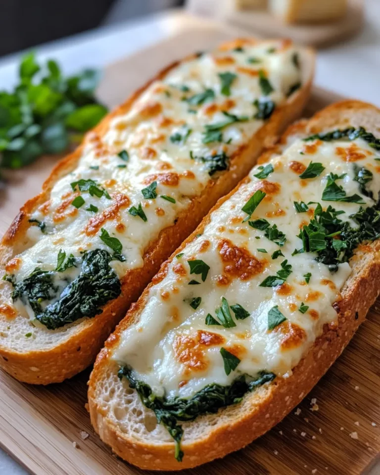 Homemade Cheesy Spinach Bread recipe photo