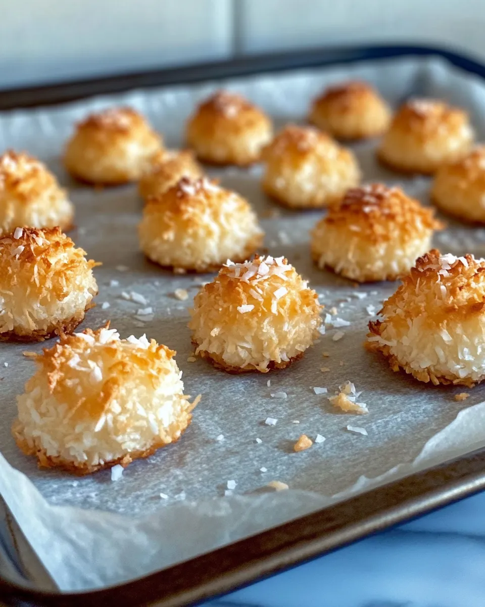 Classic Coconut Macaroons dish photo