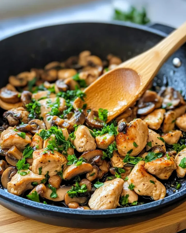 Homemade Creamy Chicken & Mushroom Skillet photo