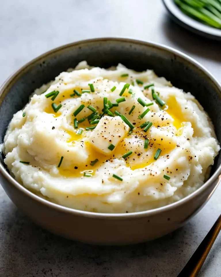 Homemade Creamy Mashed Potatoes with Chives photo