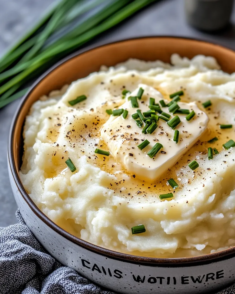Classic Creamy Mashed Potatoes with Chives recipe image