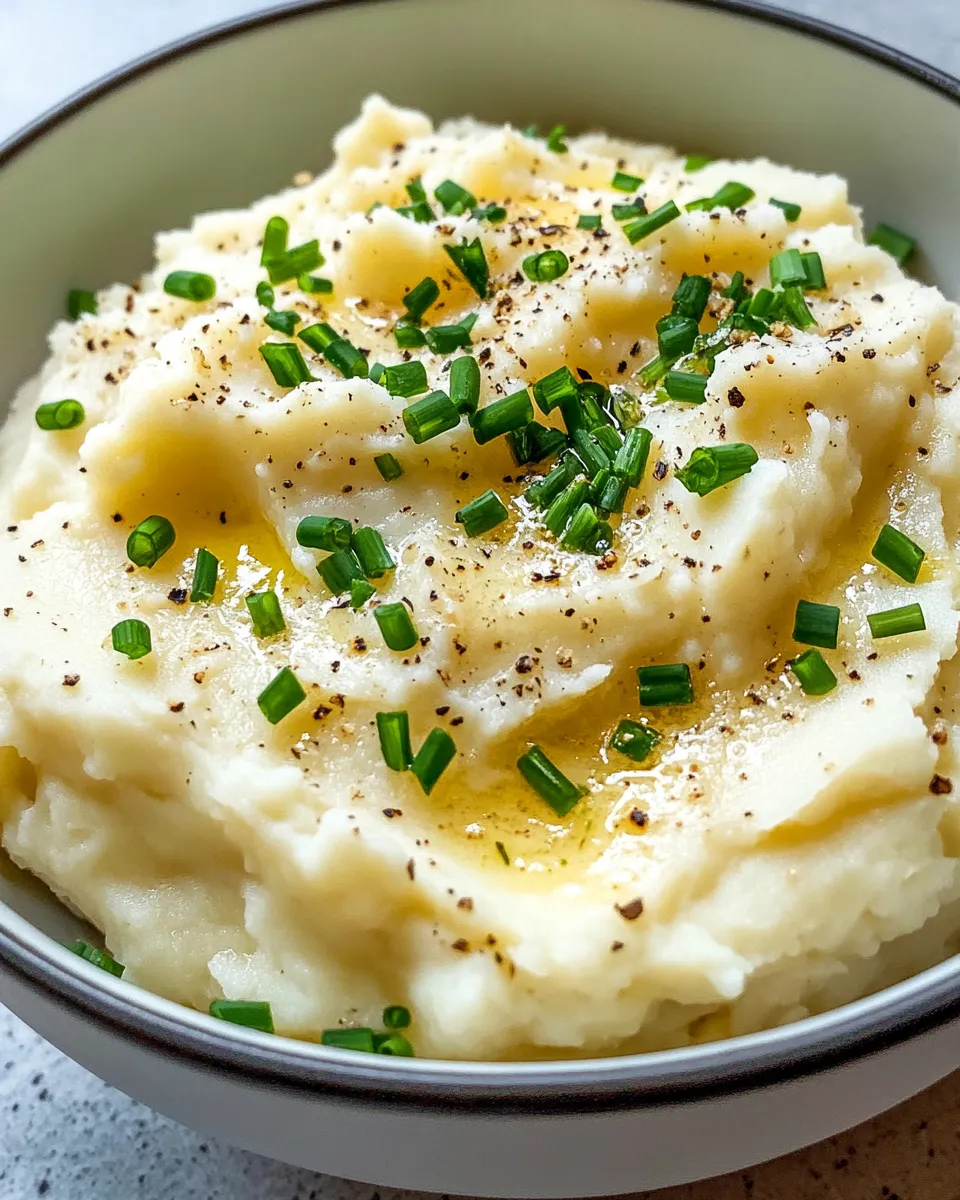 Easy Creamy Mashed Potatoes with Chives dish photo