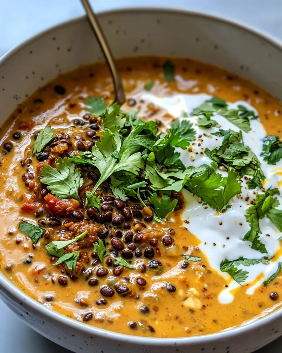 Easy Dal Makhani (Slow Cooker Lentils) food shot