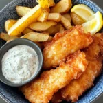 Homemade Fish & Chips with Tartar Sauce photo
