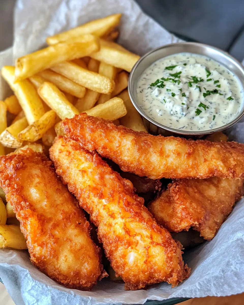 Easy Fish & Chips with Tartar Sauce recipe photo