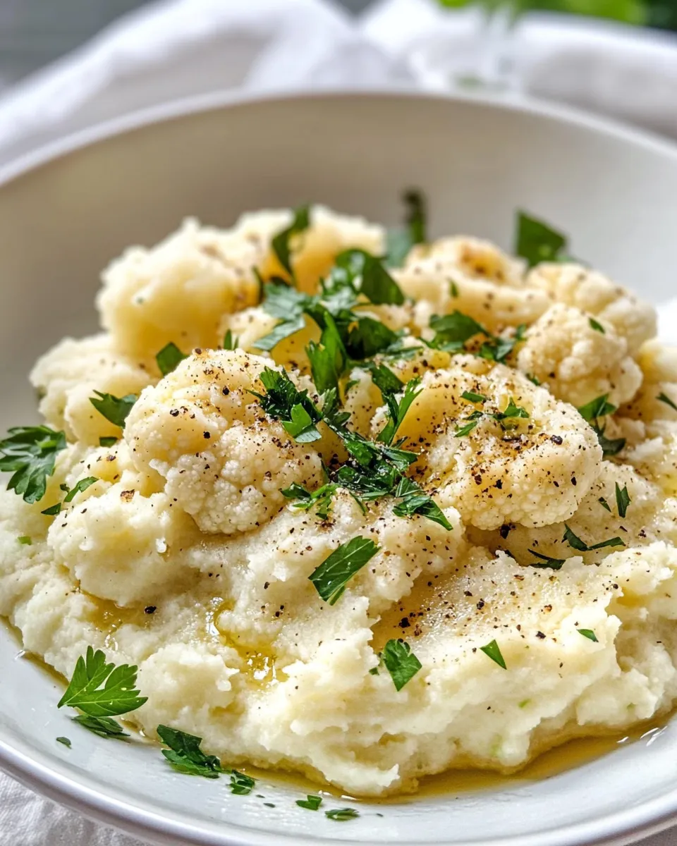Classic Garlic Mashed Cauliflower dish photo