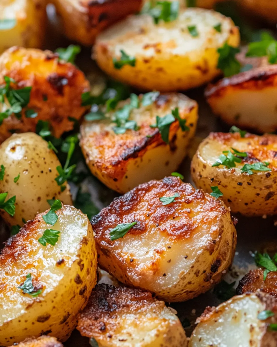 Easy Garlic Parmesan Roasted Potatoes recipe photo