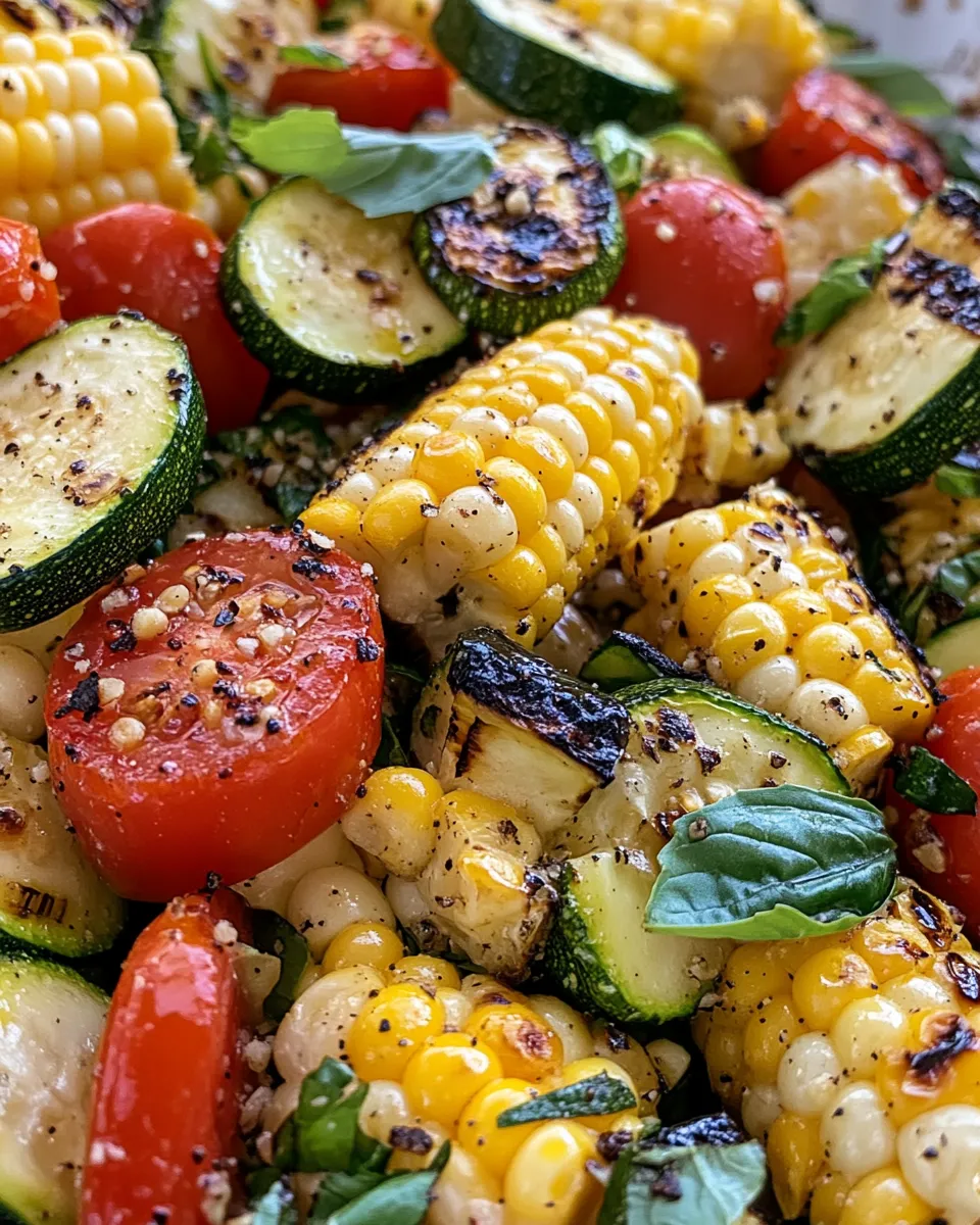 Homemade Grilled Corn & Zucchini Salad photo