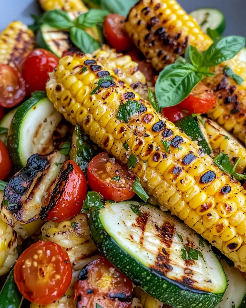 Easy Grilled Corn & Zucchini Salad recipe photo
