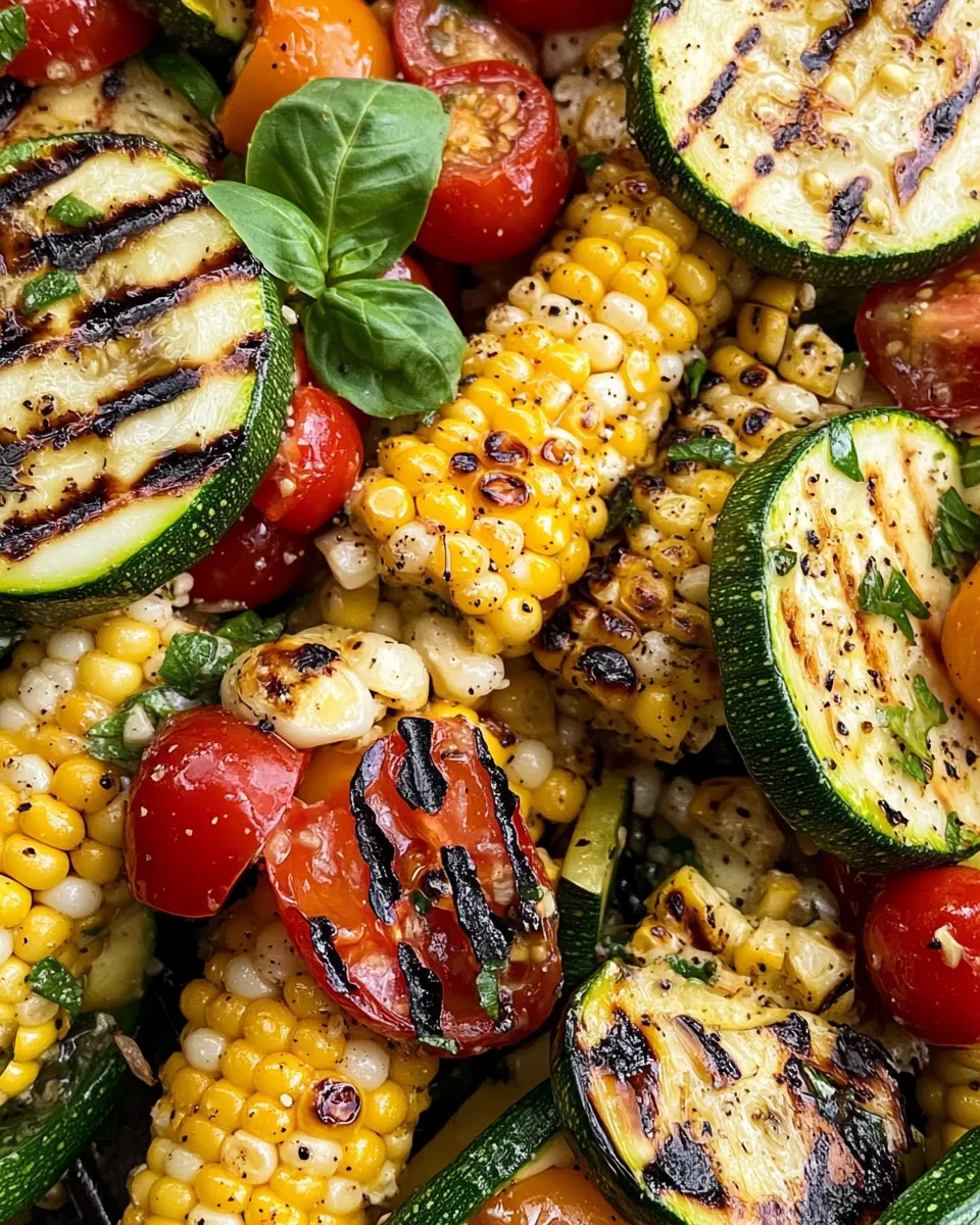 Delicious Grilled Corn & Zucchini Salad dish photo