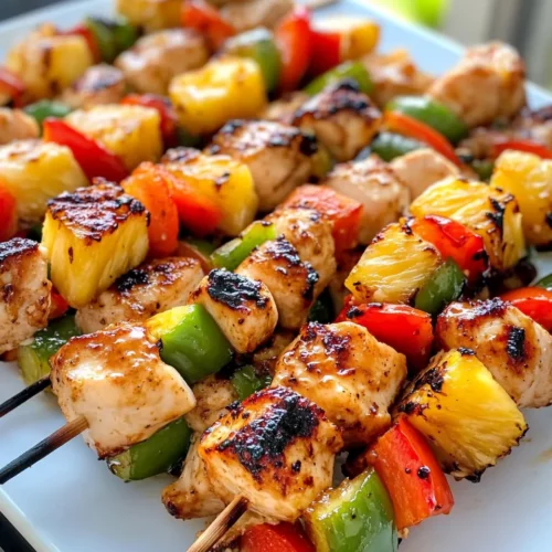 Homemade Hawaiian-Style Chicken Kebabs photo
