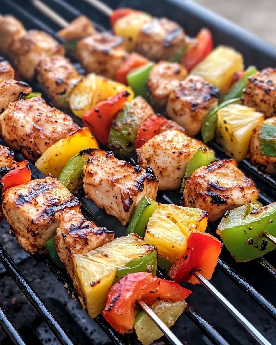 Classic Hawaiian-Style Chicken Kebabs image