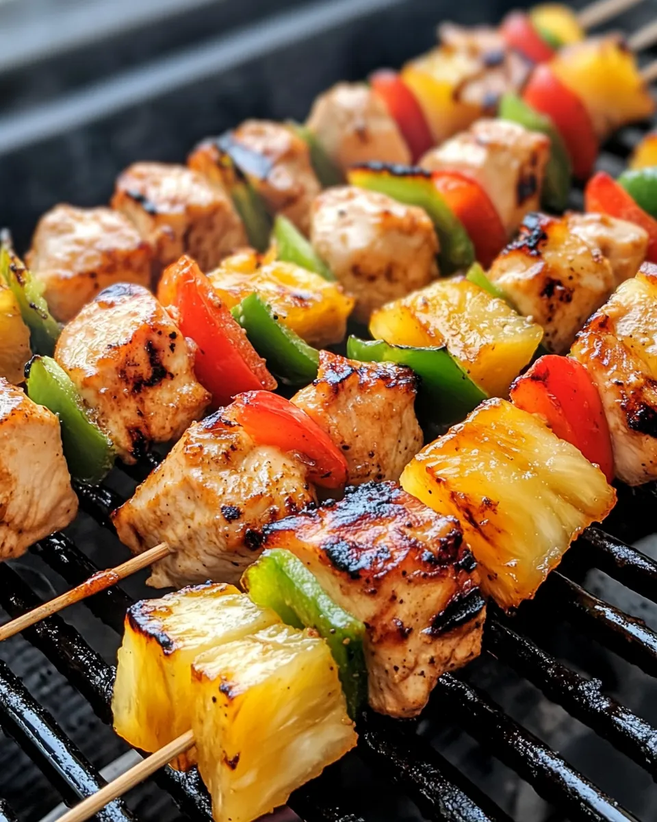Easy Hawaiian-Style Chicken Kebabs recipe photo
