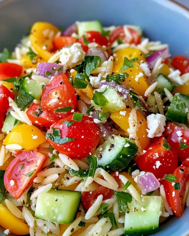 Homemade Lemon Herb Orzo Salad photo