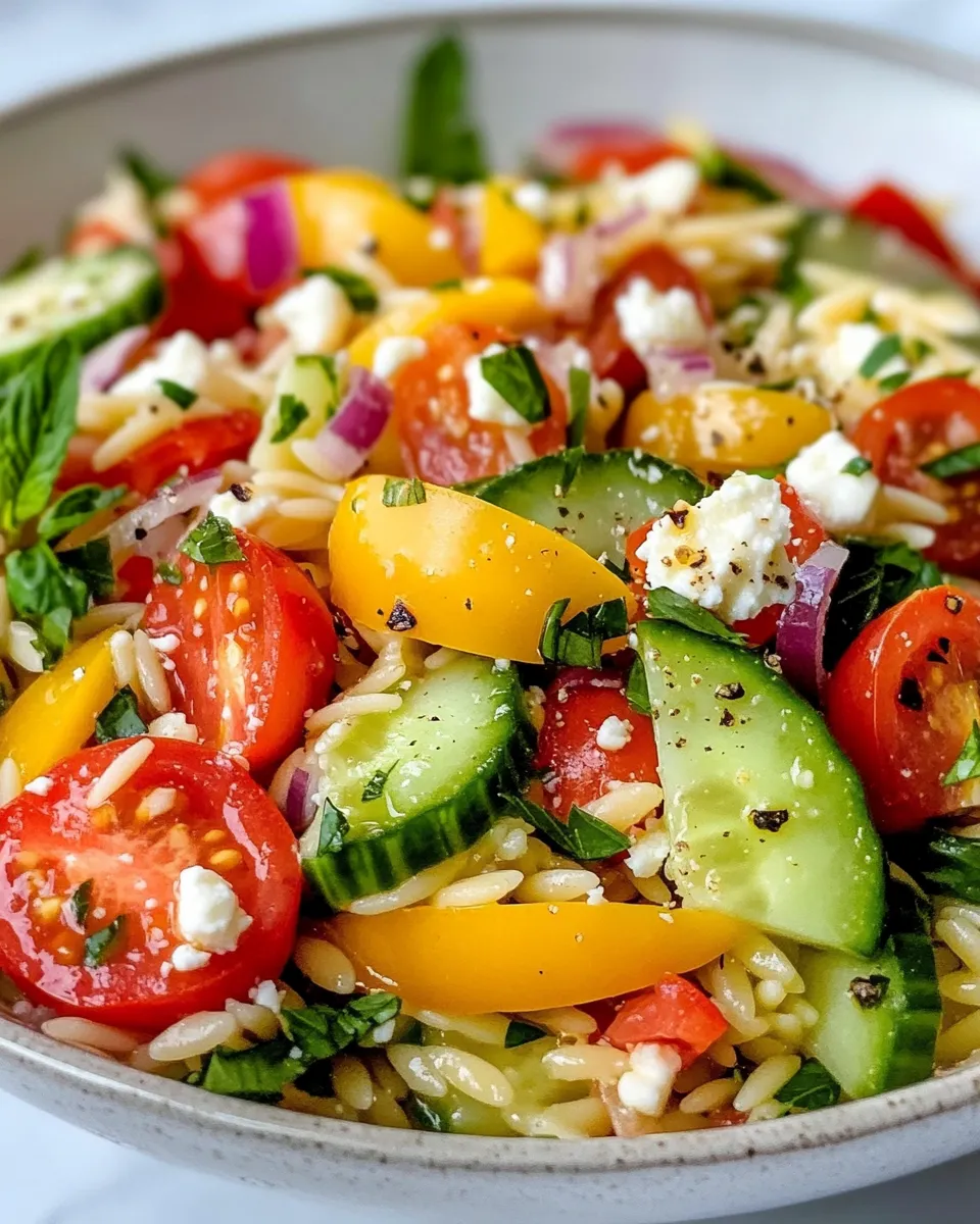 Easy Lemon Herb Orzo Salad recipe photo