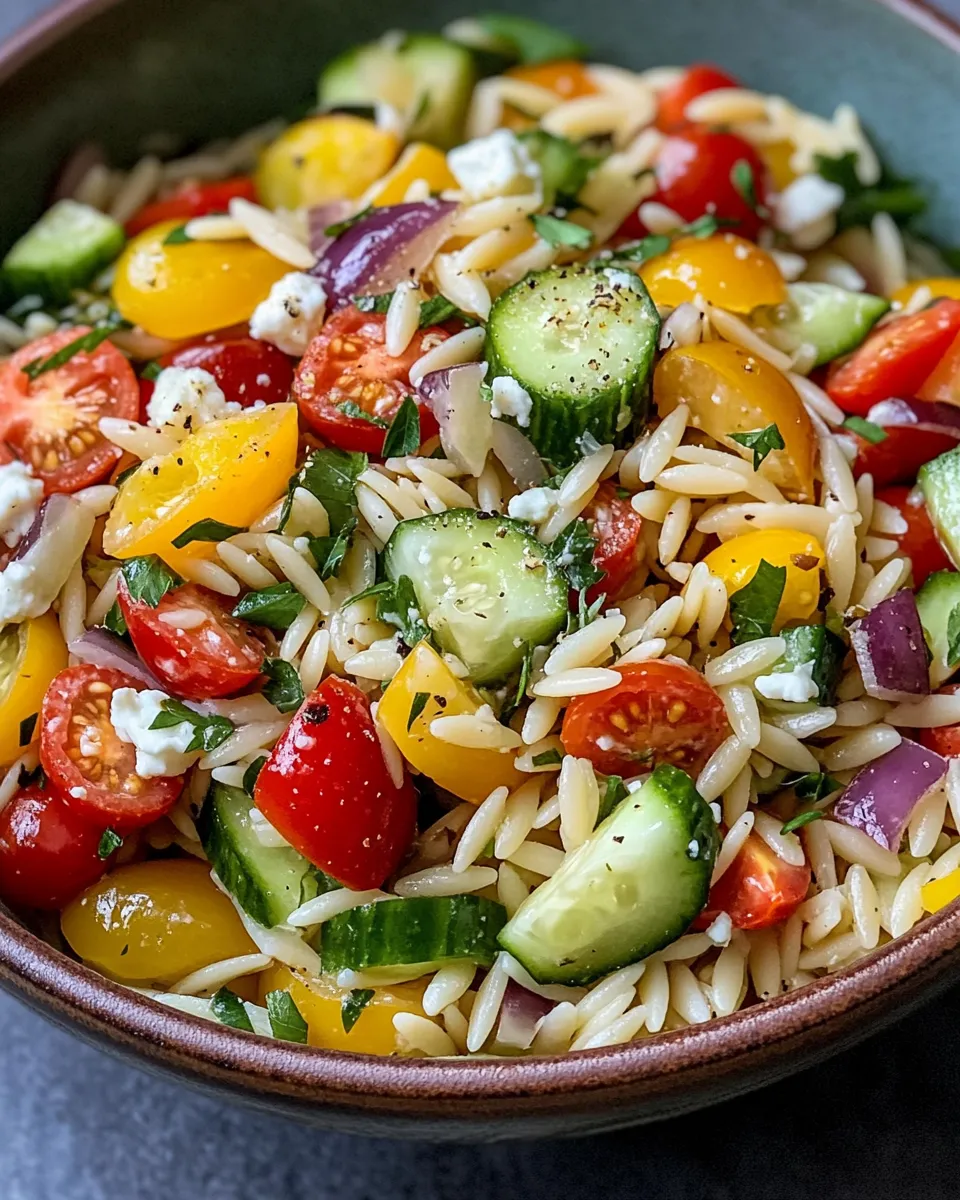 Delicious Lemon Herb Orzo Salad dish photo