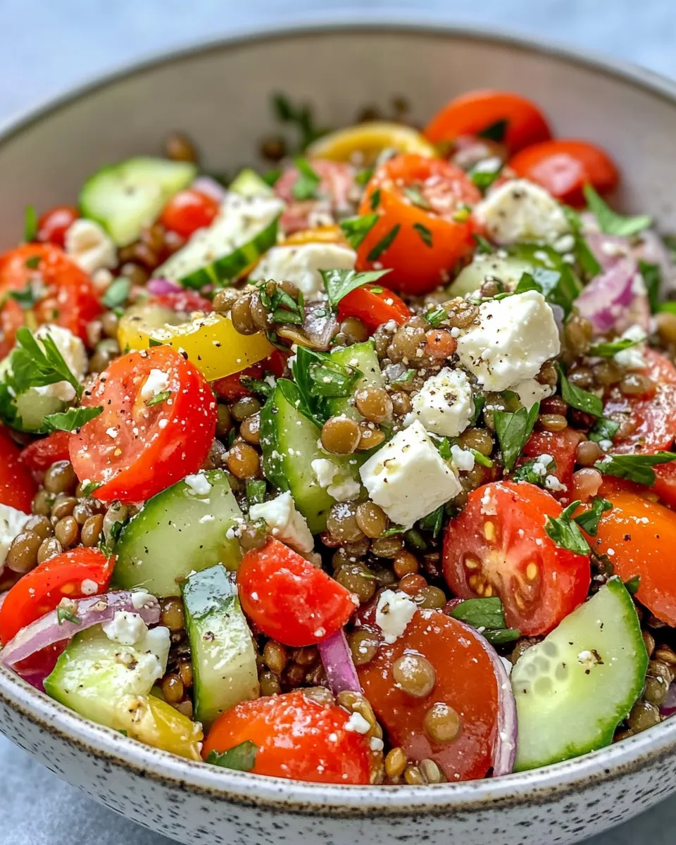 Classic Lentil & Feta Salad image
