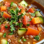 Homemade Lentil & Vegetable Stew recipe photo