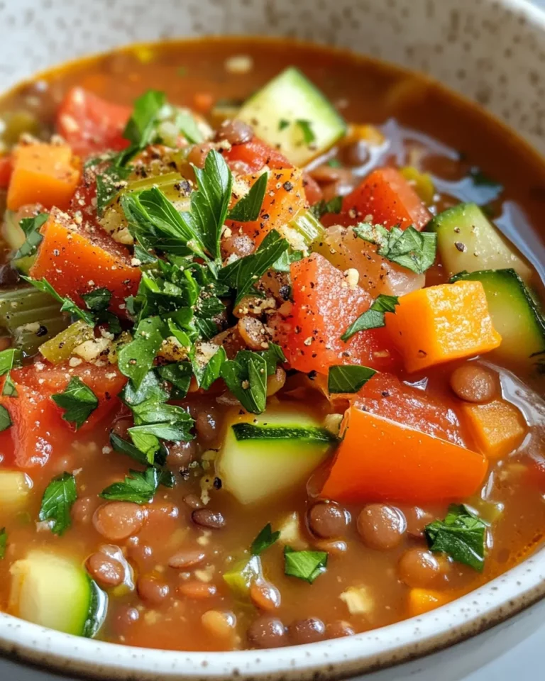 Homemade Lentil & Vegetable Stew recipe photo