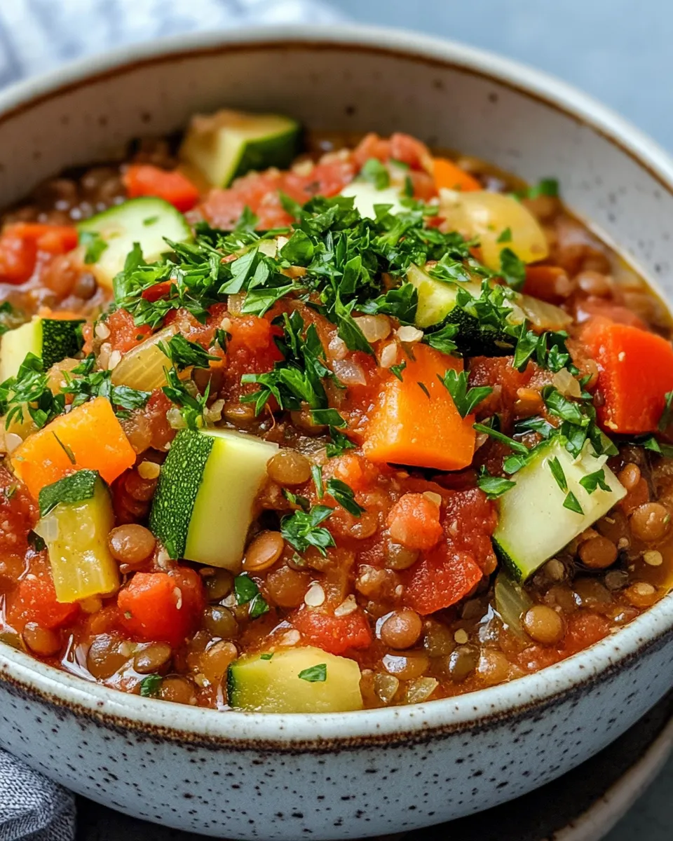 Delicious Lentil & Vegetable Stew picture