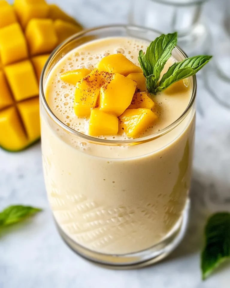 Homemade Mango Lassi recipe photo