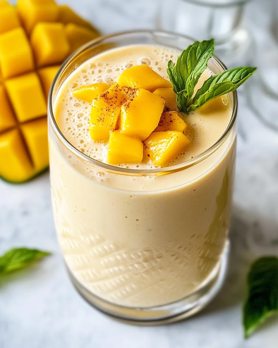 Homemade Mango Lassi recipe photo