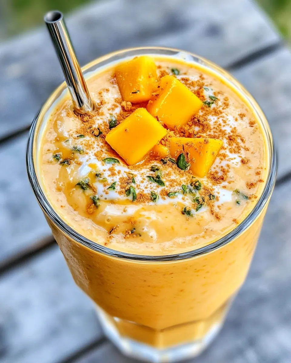 Easy Mango Lassi food shot