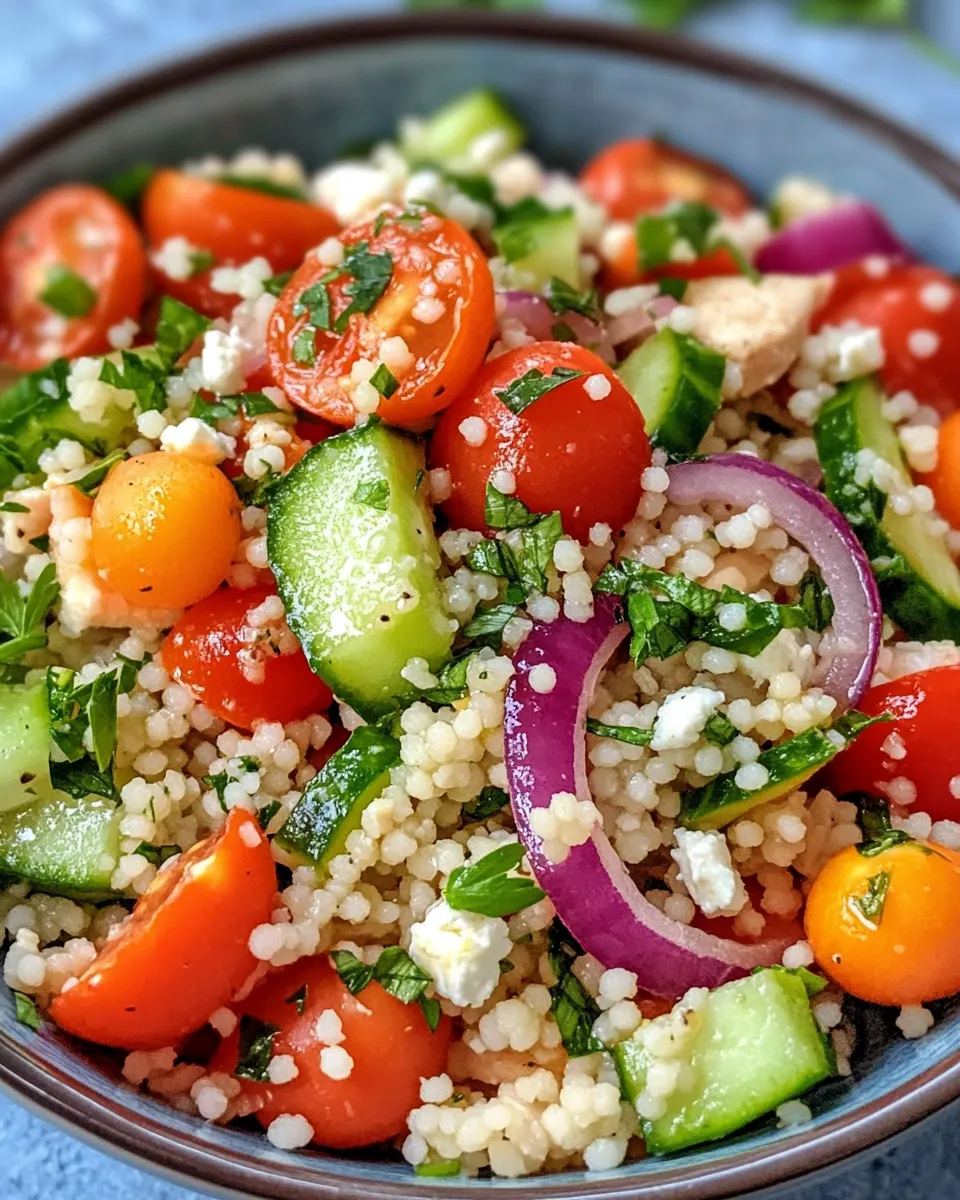 Easy Mediterranean Couscous Salad recipe image