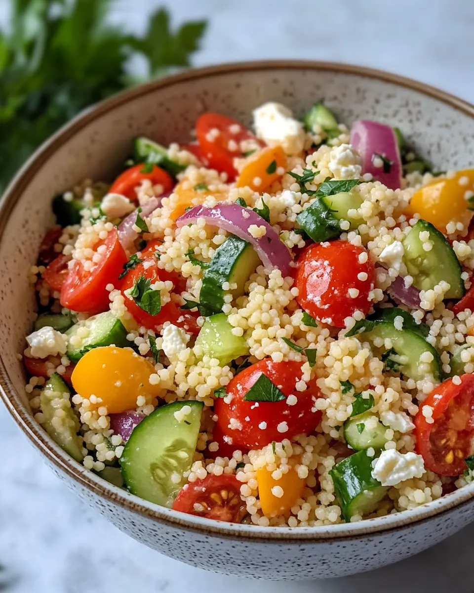Delicious Mediterranean Couscous Salad dish photo