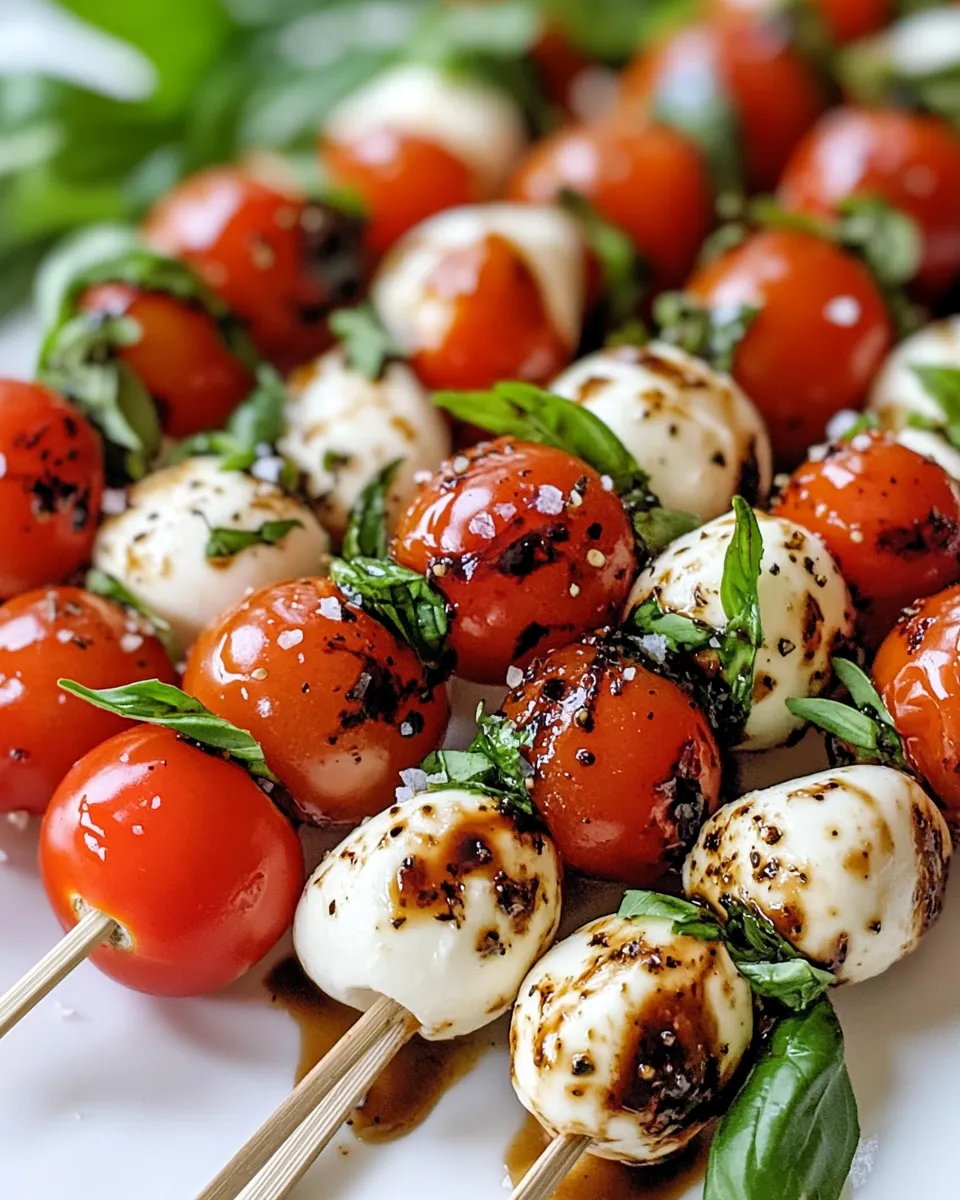 Delicious Mini Caprese Skewers plate image