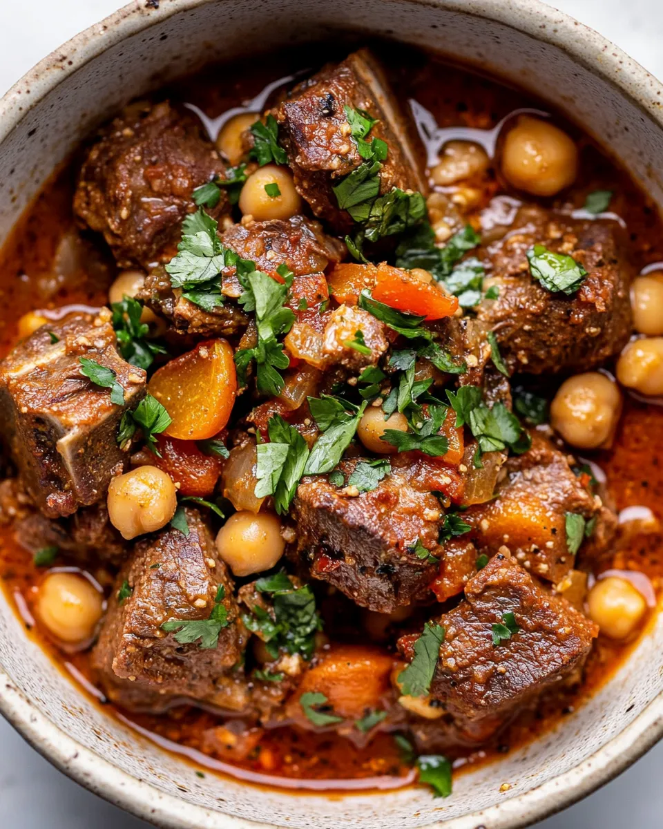 Easy Moroccan Lamb Tagine food shot