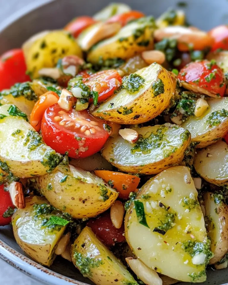 Homemade Pesto Potato Salad recipe photo