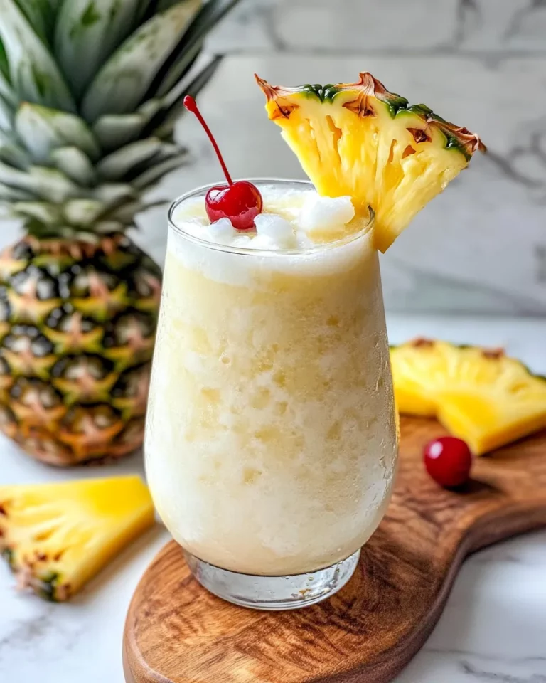 Homemade Pina Colada Mocktail recipe photo