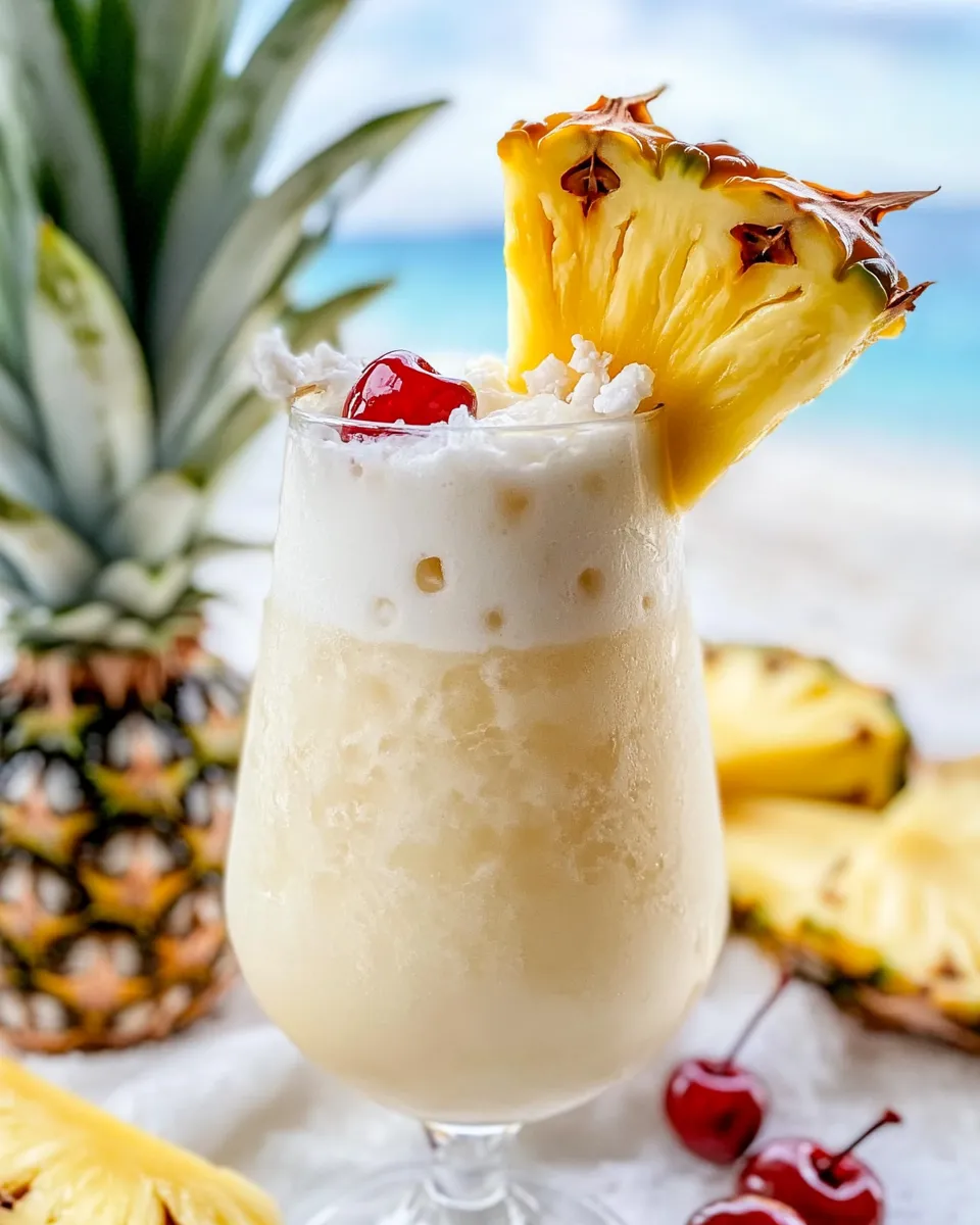 Easy Pina Colada Mocktail food shot