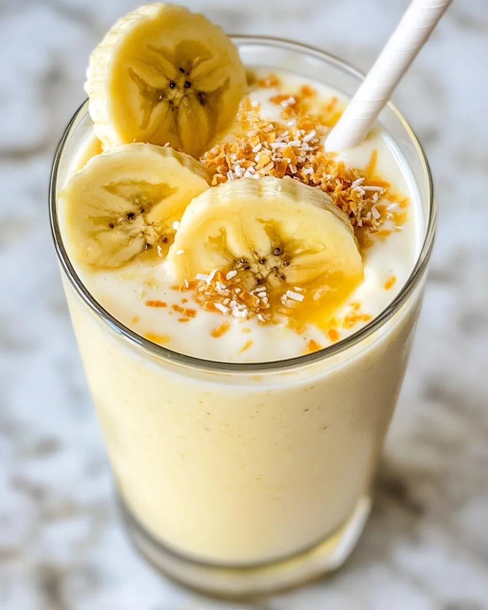 Delicious Pineapple Coconut Smoothie dish photo