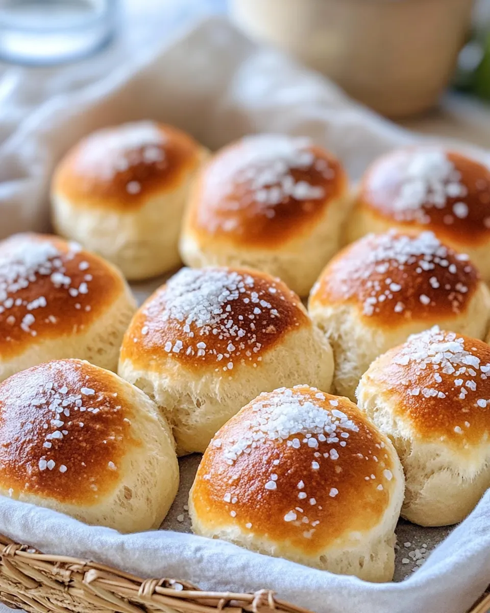 Easy Pretzel Rolls food shot