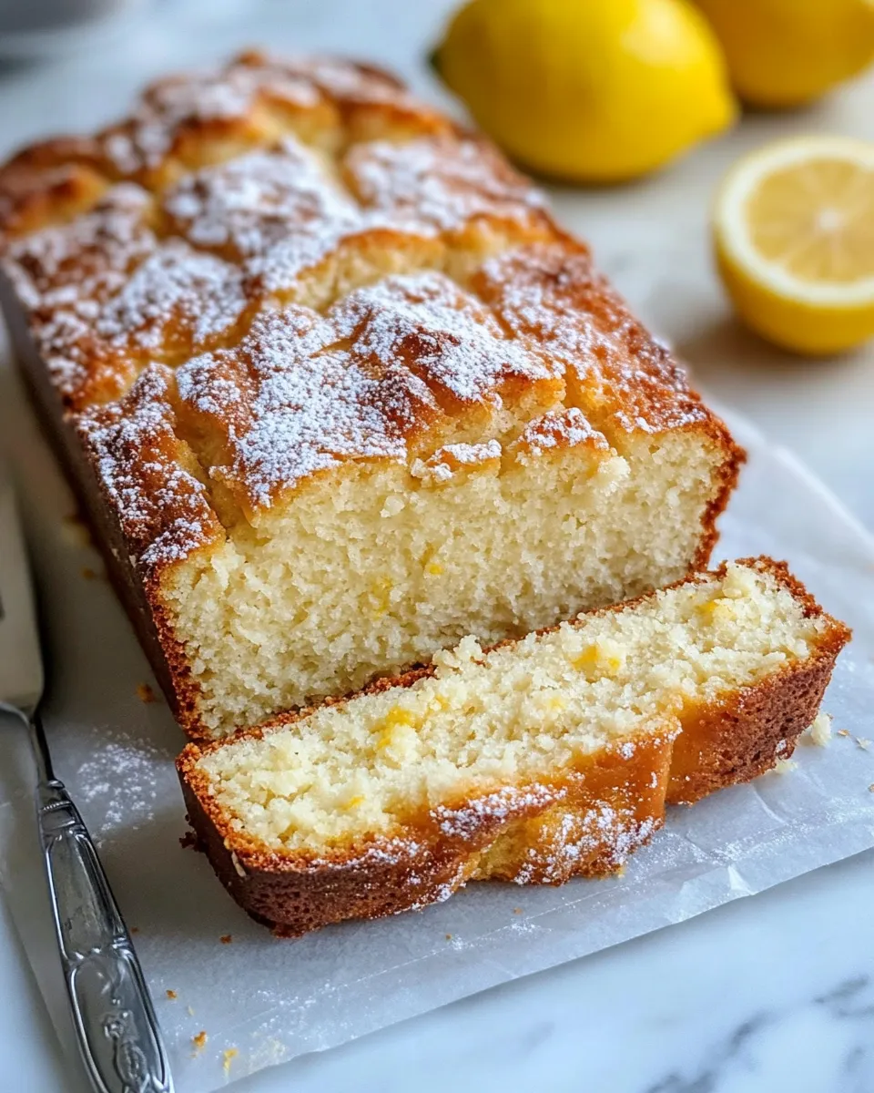 Easy Ricotta Lemon Loaf food shot