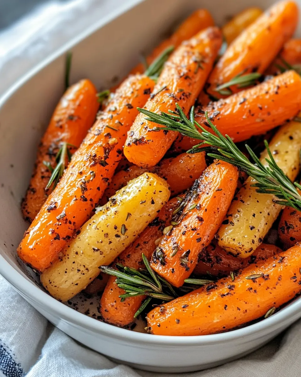 Homemade Rosemary Roasted Carrots recipe photo