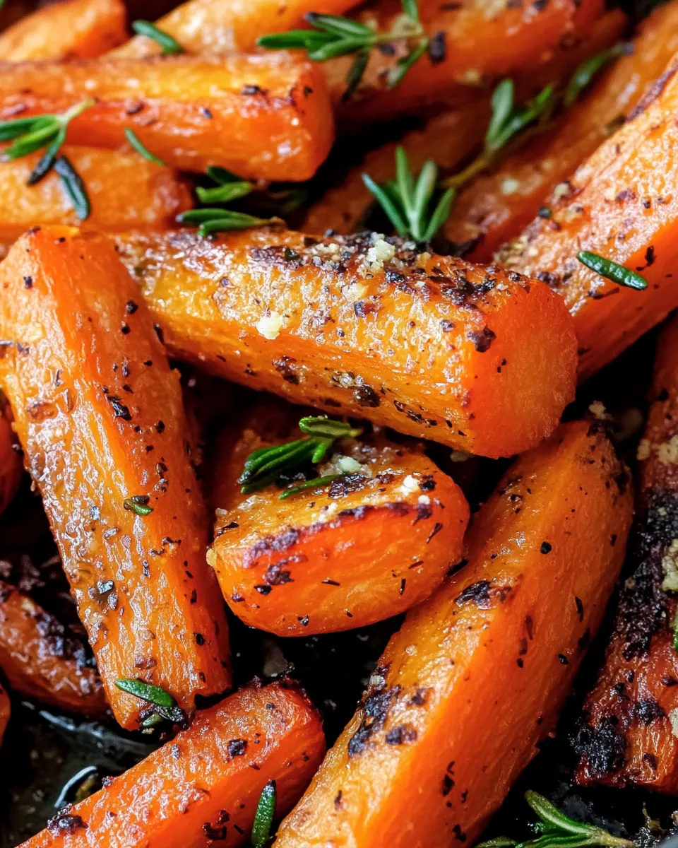 Savory Rosemary Roasted Carrots dish photo