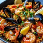 Homemade Seafood Paella recipe photo