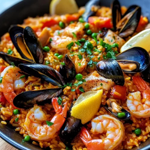 Homemade Seafood Paella recipe photo