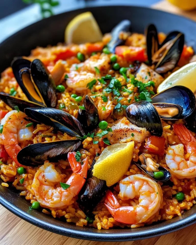 Homemade Seafood Paella recipe photo